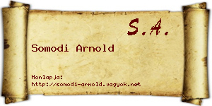 Somodi Arnold névjegykártya